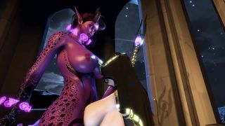 Futa satan and priestess