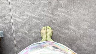 I Step Step-Sister fresh lime socks