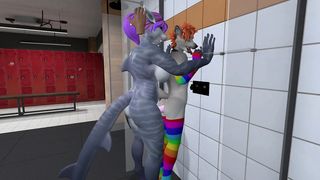 Warmth anthro Futa wooly dragon molten ass-fuck with wooly chick in the douche