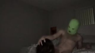 Cross dresser gives grubby moist head