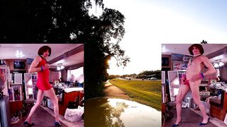 Glorious Dancing with Travel Sequences 02_(Velomobile (recumbent enclosed bicycle) Workout Gig w dance)