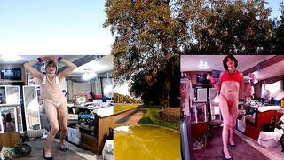 Glorious Dancing with Travel Sequences 02_(Velomobile (recumbent enclosed bicycle) Workout Gig w dance)