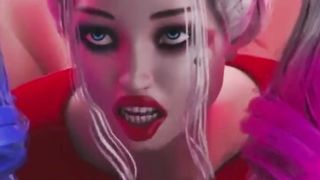Futa Hermaphroditism Harley Quinn Deeptthroat THREE DIMENSIONAL Anime Porn