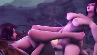 Futa Hermaphroditism Kazumi x Asuka Tekken THREE DIMENSIONAL Manga Porn