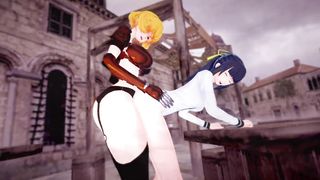 Futa Clementine x Futa Narberal Exchange Hook-Up