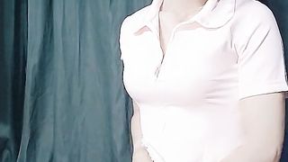 男の娘オナニ－Japanese crossdresser taunting3