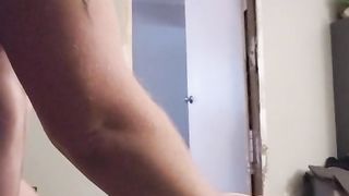 Angel & I have a harsh quickie before our mate comes over. Observe as I make her scream & burst!