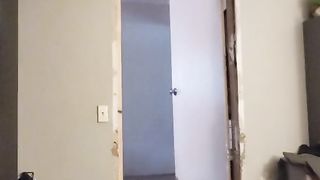 Angel & I have a harsh quickie before our mate comes over. Observe as I make her scream & burst!