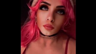 Sissy Femboy Crossdresses and plays with backside