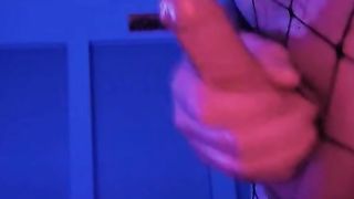 Goth Inked She-Creature Milks Off and Jizzes FIRM