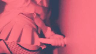 how to make an anal invasion against the wall in mini miniskirt