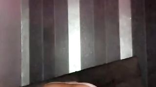 Young sissy leaned over frolicking with her faux-cock and butt-plug she needs shaft