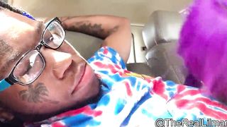 MTF Transgender with Purple Peruke Guzzles Lilmar’s Nut Sack