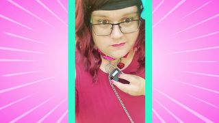 Trans Sissy locks herself to a tree in public!