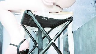 Anal Invasion climax with fake penis and palms