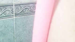 Smashing my fresh 2 sole long pinkish fuck stick in the douche first-ever time!