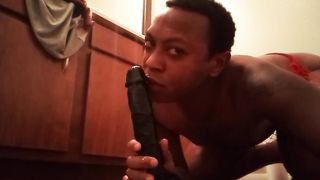 11inch faux-cock mouth fuckin' and dirty choking (Bonus episode two)