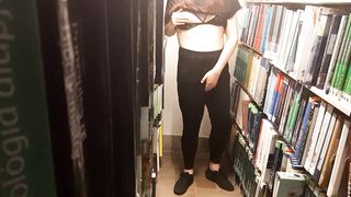 Trans woman disrobes and taunts in library