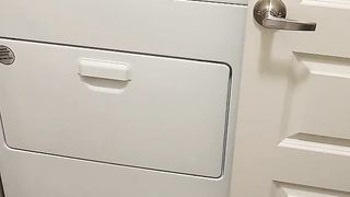 I always end up on top of the washing machine