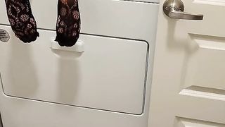 I always end up on top of the washing machine