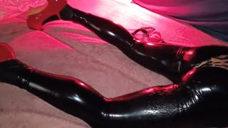 Sissy fuckslut spandex stretch pants have fun