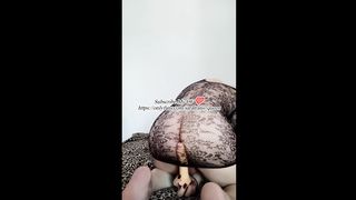 Insatiable she-male pound a gigantic fuck stick into her anus thinking about her celebraty kick "Kanyewest"