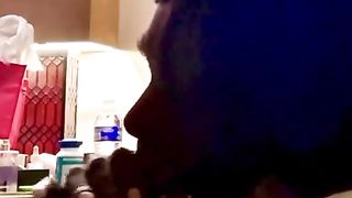 Uber-Sexy ladyboy hooker deepthroating XXL white chisel