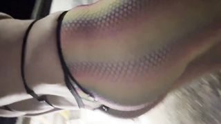 sissy super-bitch heads for a walk