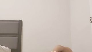 thot leans over for dad