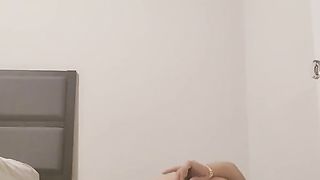 thot leans over for dad