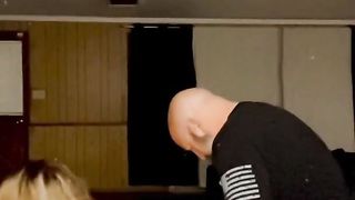 White Dad smooching my box and munching me out