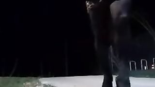 Crossdresser very first time public ambling