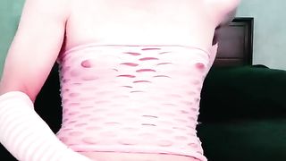 She-Creature all By Herself In Her Bedroom