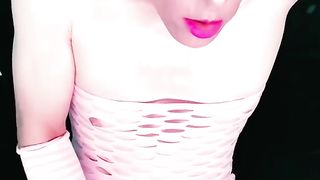 She-Creature all By Herself In Her Bedroom