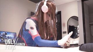 【Overwatch】✨ D.va Hand Job and gets drilled, Manga Porn Cosplayer crossdresser t-model