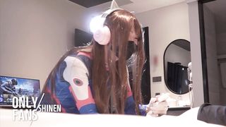 【Overwatch】✨ D.va Hand Job and gets drilled, Manga Porn Cosplayer crossdresser t-model