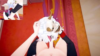 Vtuber - Futa Nakiri Ayame change screw - Masculine Taker Point Of View