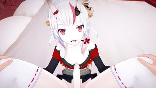 Vtuber - Futa Nakiri Ayame change screw - Masculine Taker Point Of View