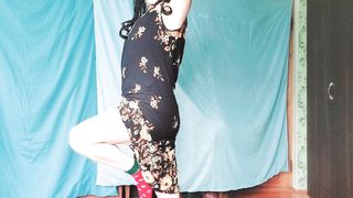 Steamy Ash-Blonde Queer in Cougar Sundress Youtuber CrossdresserKitty