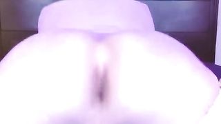 Androgynous Slender Trans With Humungous High High-Heeled Slippers