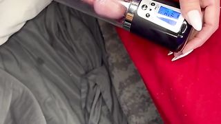 Transgender Princess using a Salami Pump on her Gutless Sissy Man-Meat