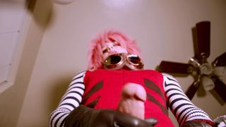 FLCL Femboy Haruko Costume Play Cum-Shot! (Bottom Point Of View)