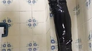 High high-heeled shoes and spandex cd slams all your plaything till you jizz