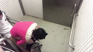 Chinese Crossdresser Ayumi Fellatio Analsex Internal Cumshot Public Wc 013