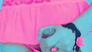 Finish sesh of getting off with neon light