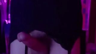 Mother thrusts her immense lollipop in your face while she plays with her arse and bra-stuffers