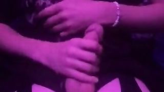 Mummy lets you squash her thicc hips while she faps precum out of her man meat