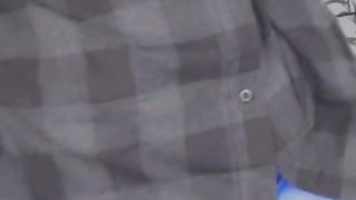 Surprise Jizz Shot thru denim