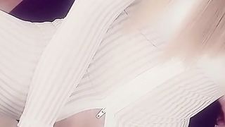 Giant Lollipop She-Creature Masturbates Her ginormous Beefstick and Mushroom Head