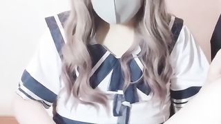 女装子,女子校生,制服,オナニー,美人,可愛い,日本人